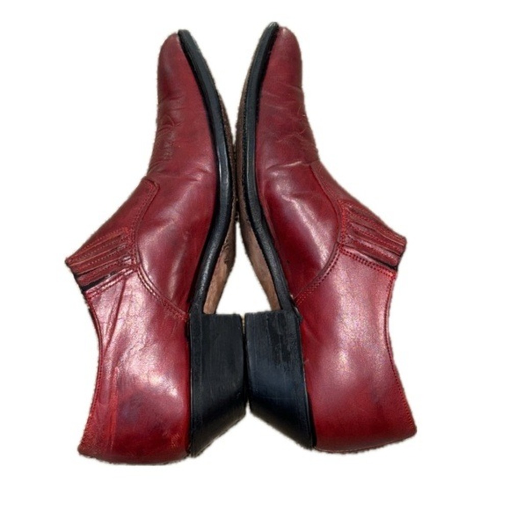 CODE WEST Vintage 80s Red Leather‎ Western Boots | Sz 6.5